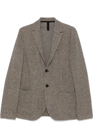 Harris Wharf London Blazer con motivo pied de poule