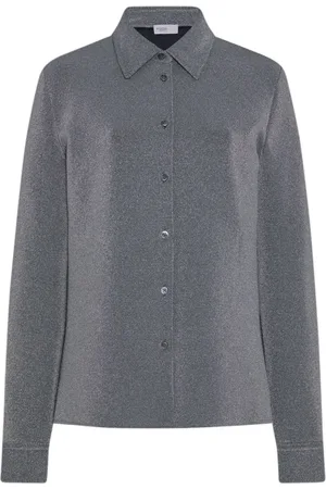 ROSETTA GETTY Camisa metalizada