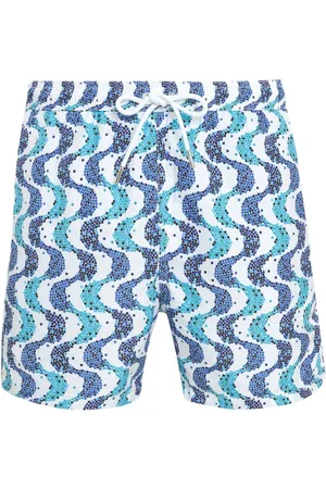 AMIR SLAMA Bañador con ondas estampadas