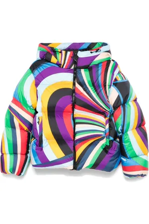 Puccini Plumífero con estampado Iride