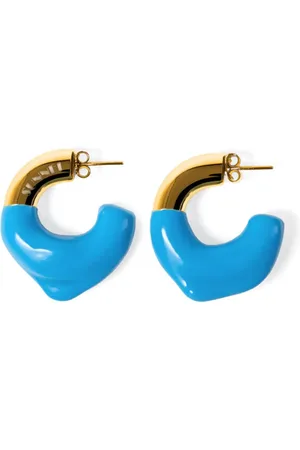 SUNNEI Pendientes con detalle de goma