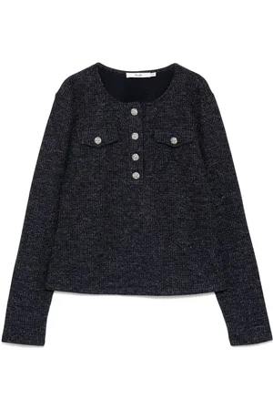 B+AB Top con cuello henley