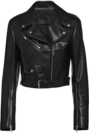 Prada Chaqueta biker con cremallera