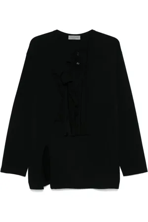 YOHJI YAMAMOTO Camiseta con volantes