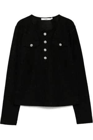 B+AB Top con cuello henley