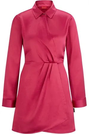 HUGO BOSS Vestido con cuello clásico