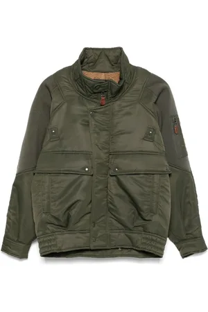 R13 Chaqueta bómber con panel de canalé