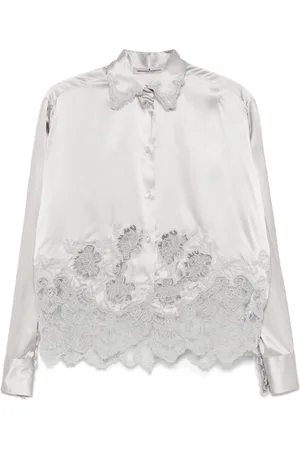 ERMANNO SCERVINO Camisa con aplique de encaje