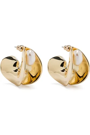Cult Gaia Pendientes Shira con diseño de medio aro