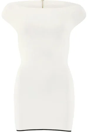 Jacquemus Vestido La Mini Robe Maille Noiva