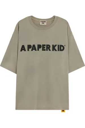 A PAPER KID Camiseta con logo estampado