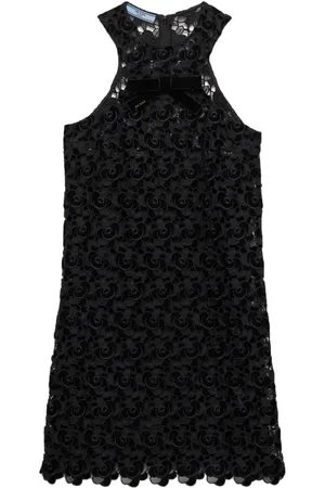Prada Vestido de encaje guipur