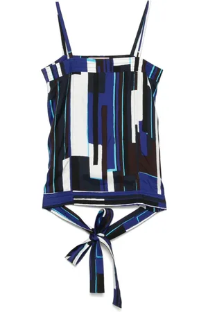 Plan C Blusa con estampado geométrico