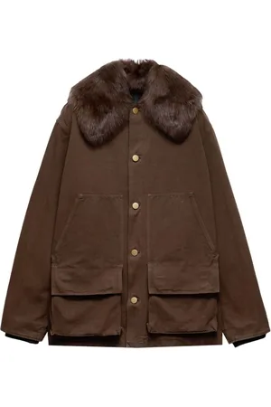 Prada Chaqueta con cuello de pelo