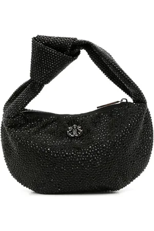 Isla Ibiza Bolso de hombro con apliques de cristal