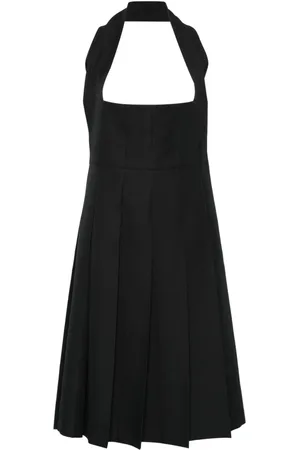 Comme des Garçons Vestido midi plisado