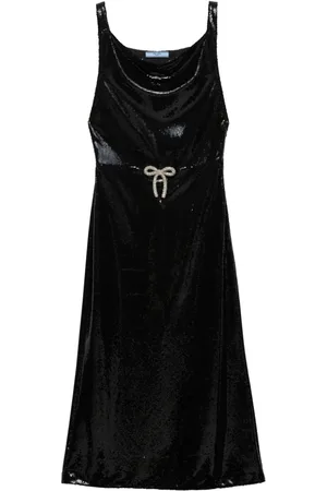 Prada Vestido midi con lentejuelas