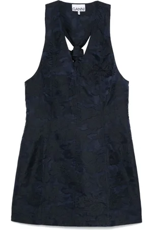 Ganni Vestido corto con motivo botánico