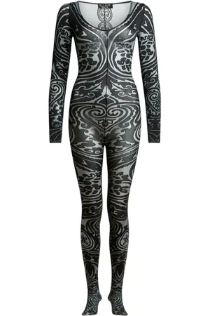 Etro Body con motivo de tatuaje de x Wolford