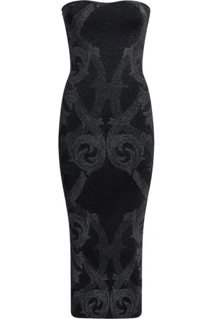 Etro Vestido midi metalizado de x Wolford