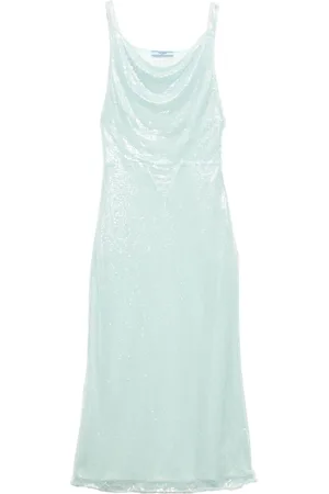 Prada Vestido largo con lentejuelas