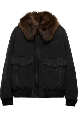 Prada Chaqueta con cuello de pelo