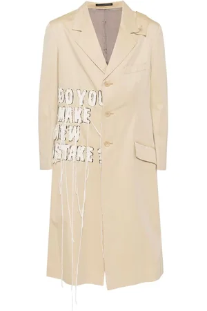 YOHJI YAMAMOTO Blazer con parche de eslogan