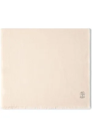 Brunello Cucinelli Bufanda con logo bordado