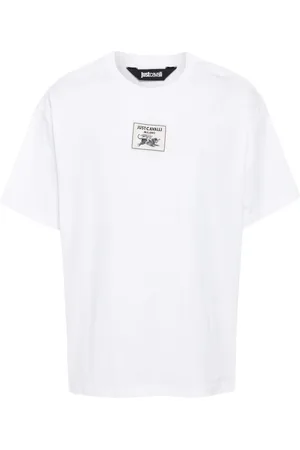 Roberto Cavalli Camiseta con parche del logo