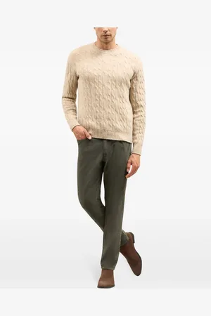 Boglioli Pantalones rectos con parche del logo