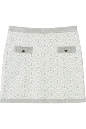 Twin-Set Falda corta en jacquard