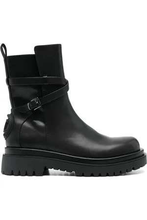 Roberto Cavalli Botines con logo en relieve