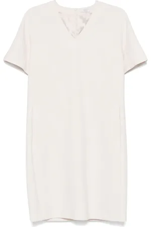 PESERICO SIGN Vestido midi con cuello en V