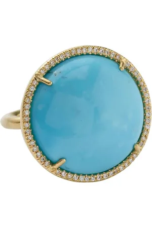 Irene Neuwirth Anillo en oro amarillo de 18 kt con turquesa