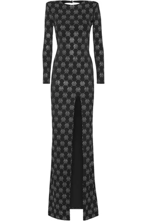 Philipp Plein Vestido largo con monograma