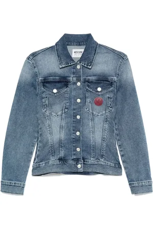 Moschino Chaqueta vaquera con parche del logo