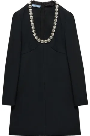 Prada Vestido con apliques de cristal