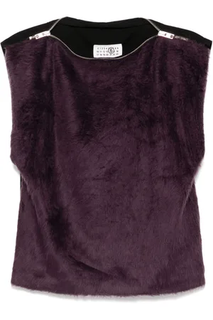 Maison Margiela Top con detalle de cremallera
