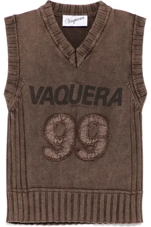 Vaquera Chaleco de canalé