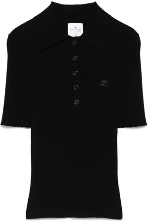 Courrèges Polo de canalé Iconic de canalé