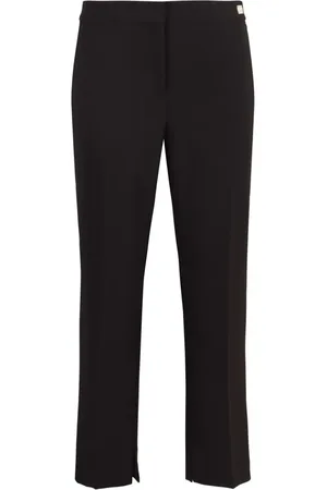 Elisabetta Franchi Pantalones de crepé con detalle de abertura