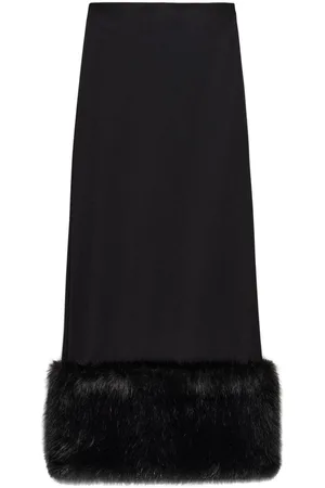 Prada Falda con diseño stretch