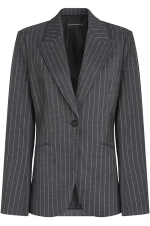Karl Lagerfeld Blazer a rayas diplomáticas