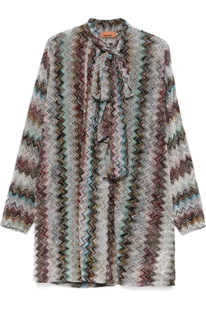 Missoni Vestido corto con tejido en zigzag