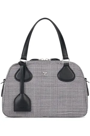 Courrèges Bolso bowling Houndstooth