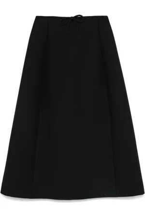 VALENTINO GARAVANI Falda midi con detalle de lazo