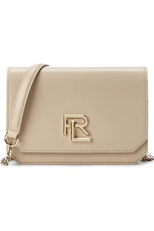 Ralph Lauren Bandolera mini con placa del logo