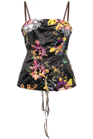 Cynthia Rowley Top con apliques