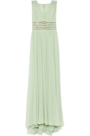 Elie saab Vestido drapeado de seda