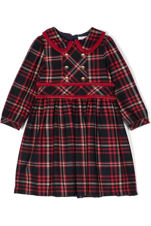 PATACHOU Vestido a cuadros tartán